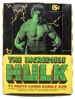 1979 Topps "The Incredible Hulk" Partial Unopened Wax Box (27/36 Packs)
